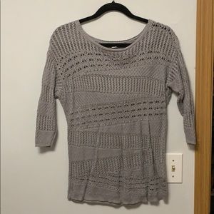 Gray 3/4 sleeve top